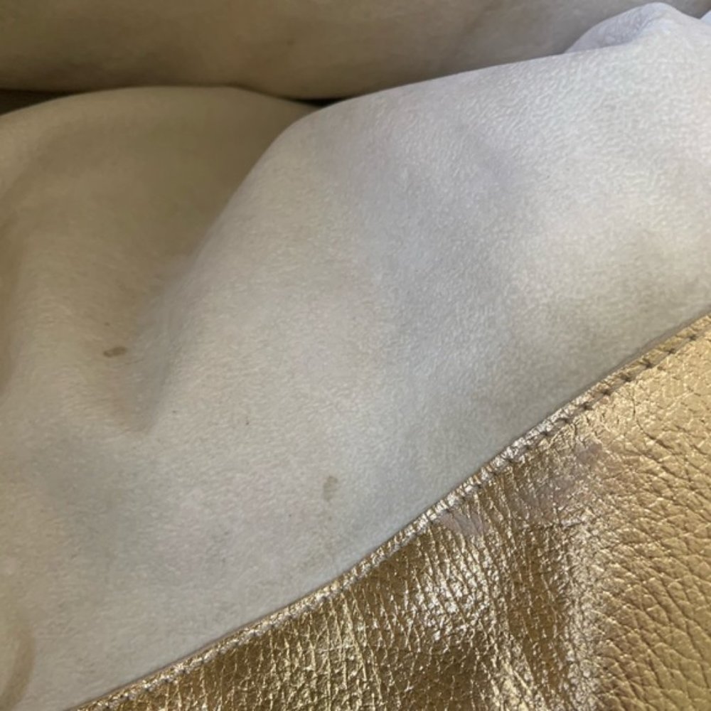 Falor Italia le Borse Gold Leather Shoulder Bag - Picture 6 of 7
